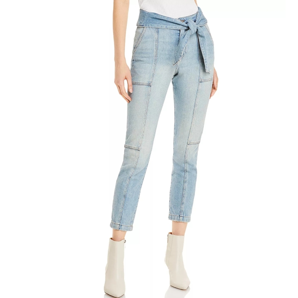 JONATHAN SIMKHAI Henley Tie-Waist Jeans NWOT - 24